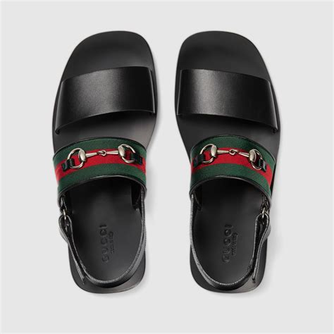 gucci men leather sandals|Gucci leather sandals for men.